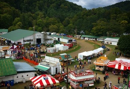 Sunday afternoon at the #tunbridgefair from the top of the Ferris wheel.
