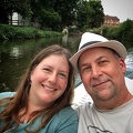 Having fun #punting / #notpunting in #oxford with my lovely wife. #love