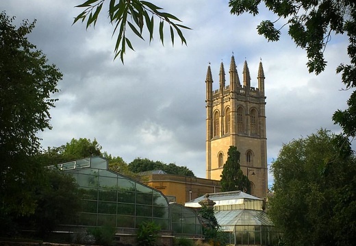 Paddling past the botanical gardens. #Oxford #punting #notpunting