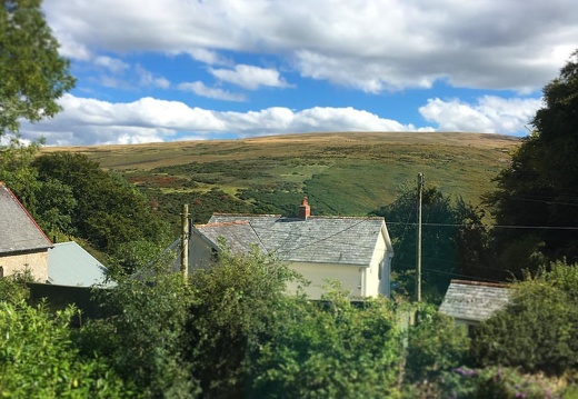 View from our room at the Dartmoor House Inn. #belstone #england