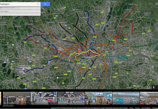 London Underground Google Maps