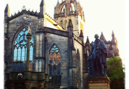 Adam Smith in Foreground
