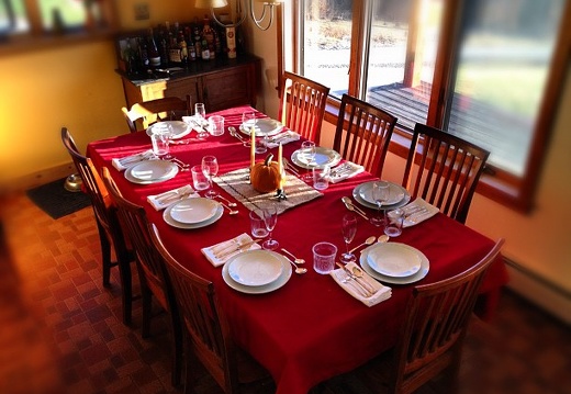 Thanksgiving table is ready for our guest to make it complete.
