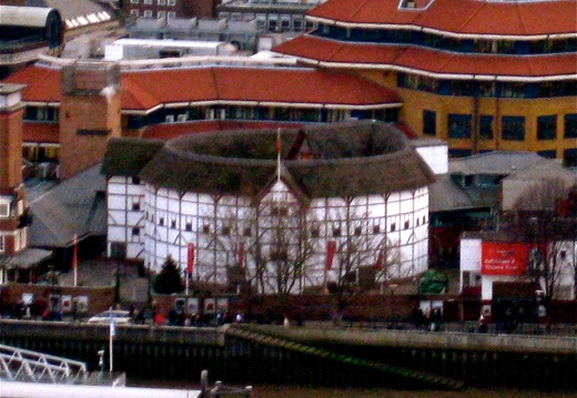 Globe Theatre from St. Paul's
