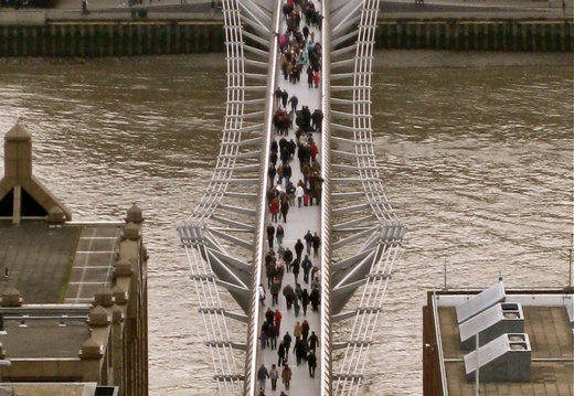 Millenium Bridge from St. Paul's Cathedral