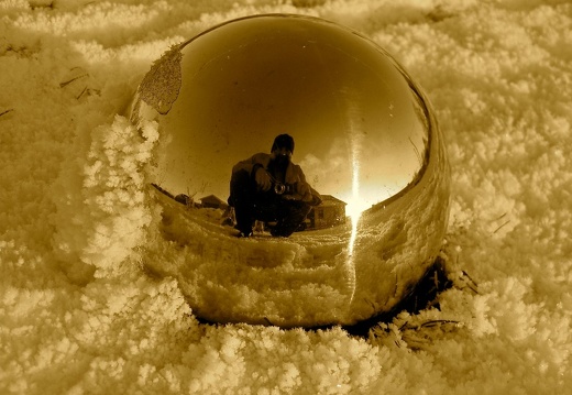 Rick and Sunset in Gazing Ball