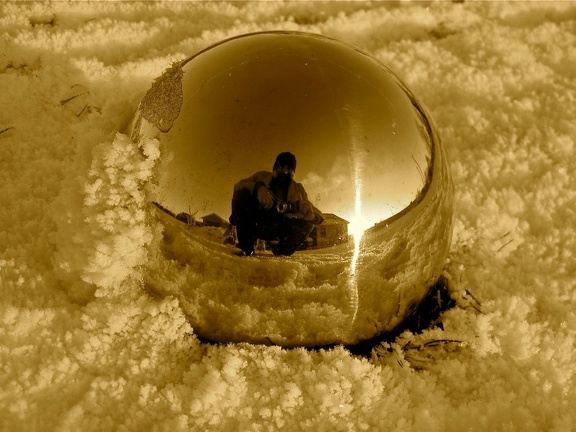 Rick and Sunset in Gazing Ball