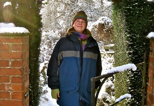 Sarah in Archway at Usk Castle