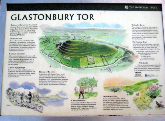 Glastonbury Tor Signage
