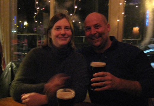 Sarah and Rick Enjoy a Pub