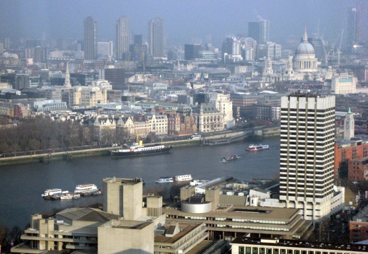 View of East London from London Eye