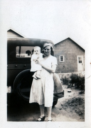 Olive and Unidentified Child in Summer of 1930