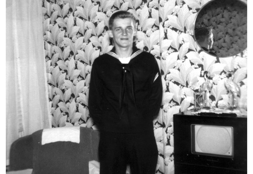 Bob Scully in Navy Uniform in 1952