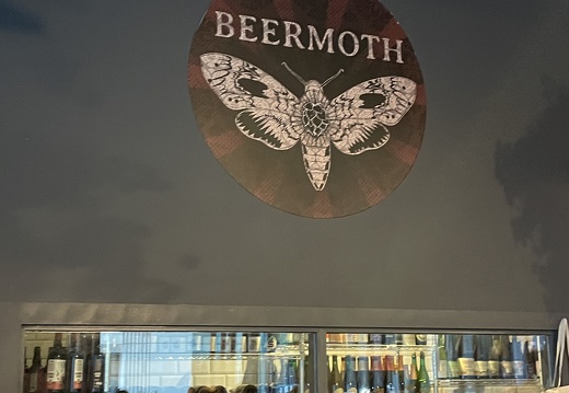 Cafe Beermoth Logo Above Bar