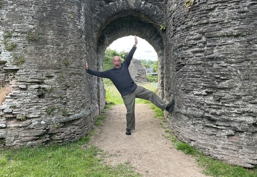 Rick Being Silly at Longtown Castle