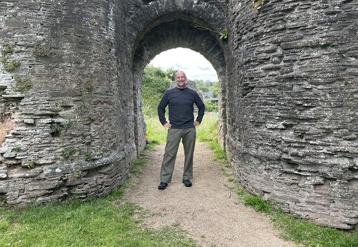 Rick Poses at Longtown Castle