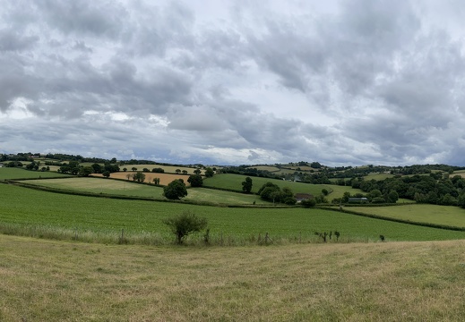 Panoramic View From the Devon Wishing Tree