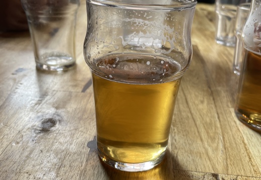 Beer at The Three Little Pigs in Crediton, England