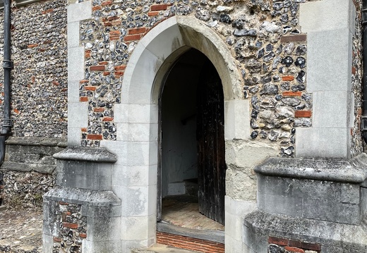 Arched Door at st Albans Cathedral