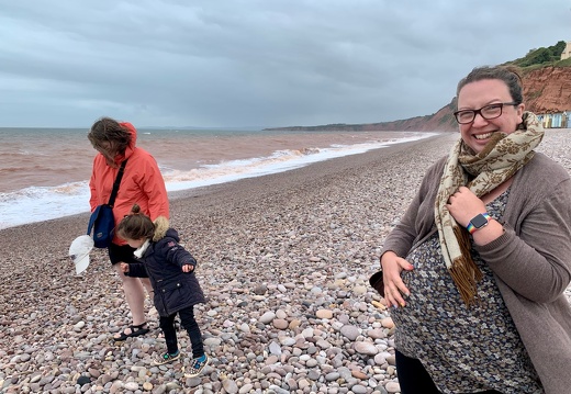 Pebble Hunting at Budleigh Salterton Beach