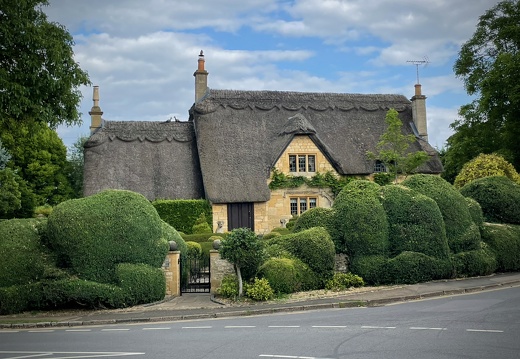 A Thatched Roof Chocolate Box House in Chipping Campden, England