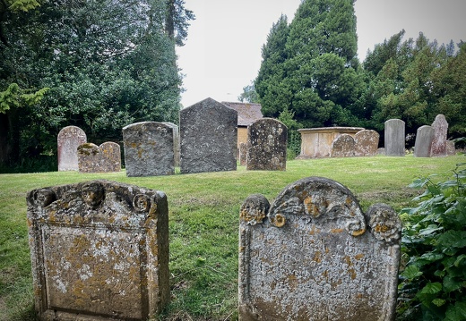 Graves in St. James' Churchyard in Chipping Campden, England