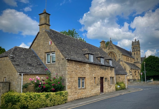 Stone House and Church in Chipping Campden