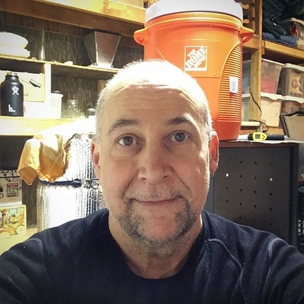 Day 356: An impromptu brewing session on this sunny, cold winter day. What are you up to? . . #rickat53 #53 #53project #selfie #homebrewing #homebrew #drinklocal #brewyourownbeer