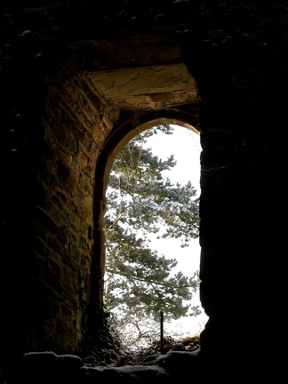 Window Inside the Usk Castle Keep