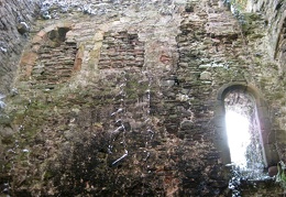 Inside the Usk Castle Keep