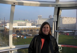 Sarah on the London Eye
