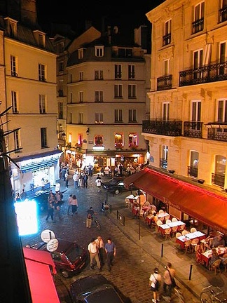 Paris Hotel View at Night