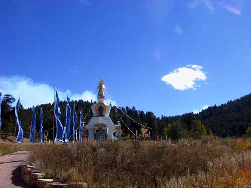Approaching the Great Stupa